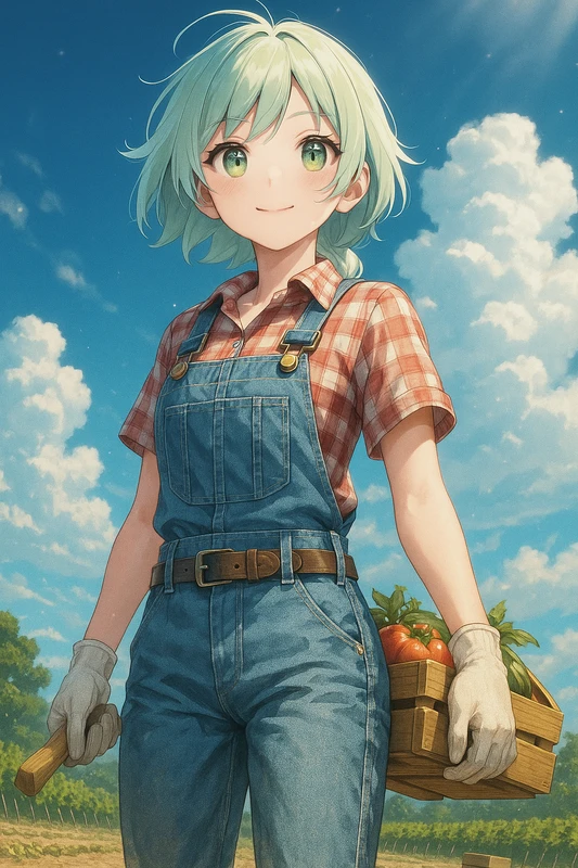 農作業服のAIイラスト｜プロンプト紹介
