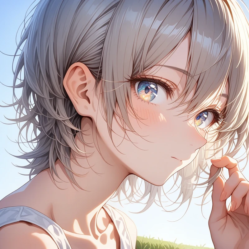 Stable Diffusionで生成したイケメン女子のAIイラスト作例