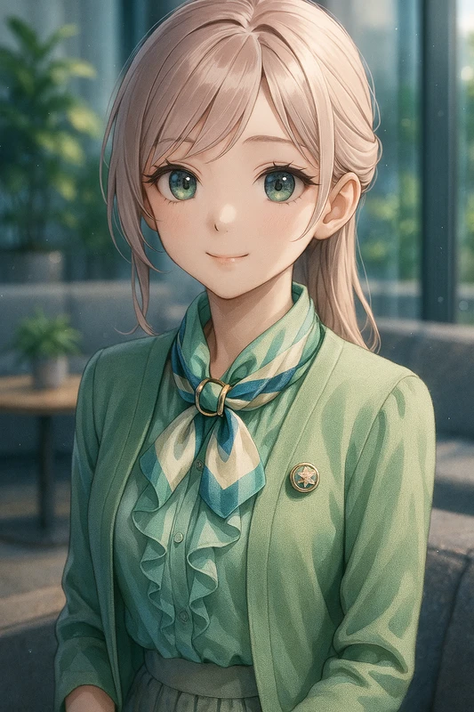 スカーフリング|OLの服プロンプト紹介