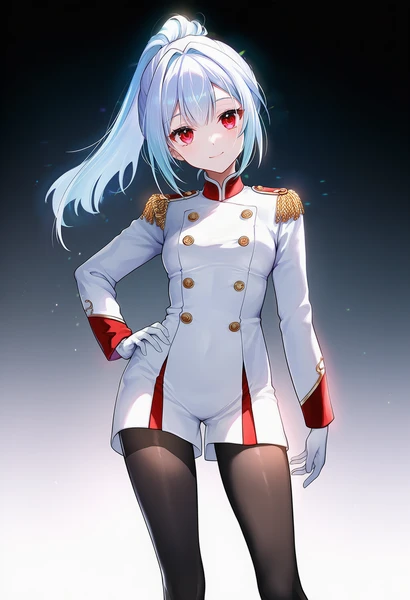 military parade uniformで生成したAI美少女イラスト