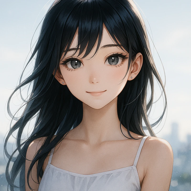 黒髪|髪色のプロンプト紹介