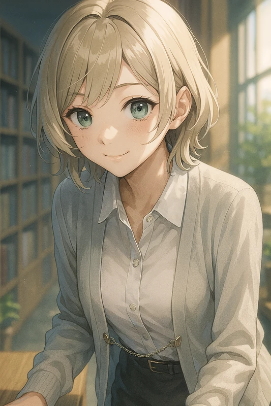 カーディガンクリップ|OLの服プロンプト紹介