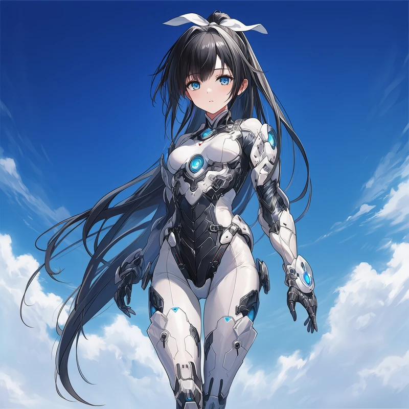 NovelAIで生成したSF服を着た美少女イラスト例