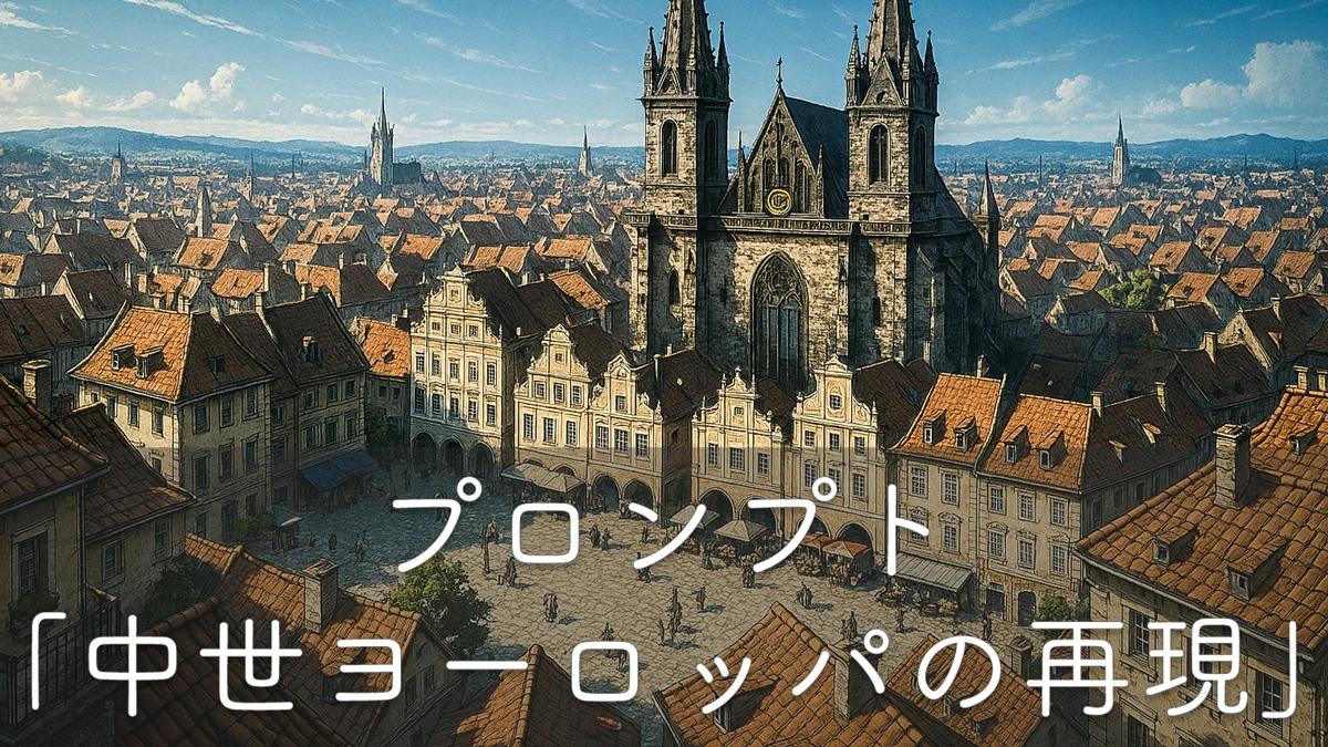 AIで中世ヨーロッパを再現するプロンプト集 街並み・自然・教会ほか