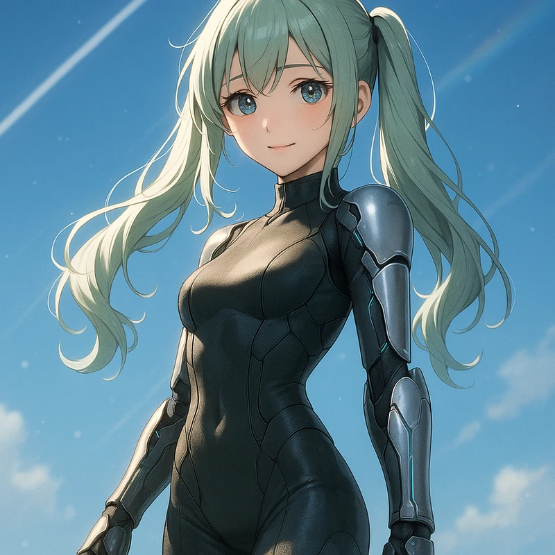 アームパネルを装着したSF服|プロンプト紹介