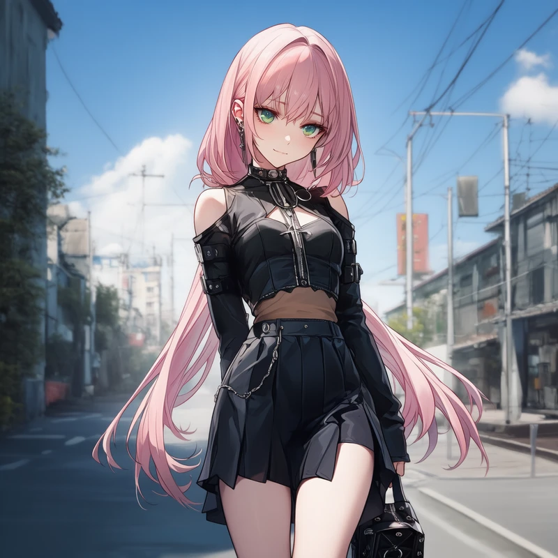 NovelAIで生成したパンクファッションのAIイラスト