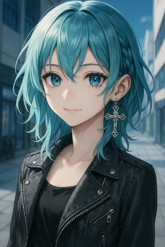 ミディレイヤー|イケメン女子のAIイラスト作例