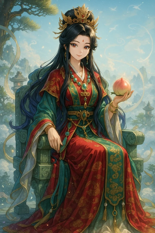 西王母（仙女と不老の女神）｜女神のプロンプト紹介