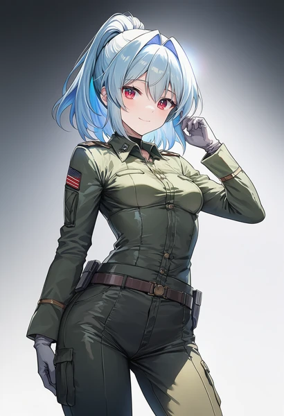 united states army uniformで生成したAI美少女イラスト