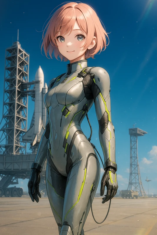 ロボット操縦士用スーツのAIイラスト|SF服のプロンプト紹介