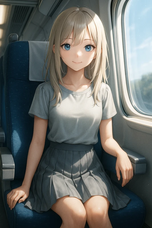 新幹線の車内を再現するプロンプト紹介|AIイラスト