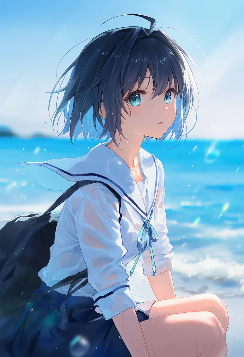 NovelAIで生成した美少女イラスト作例