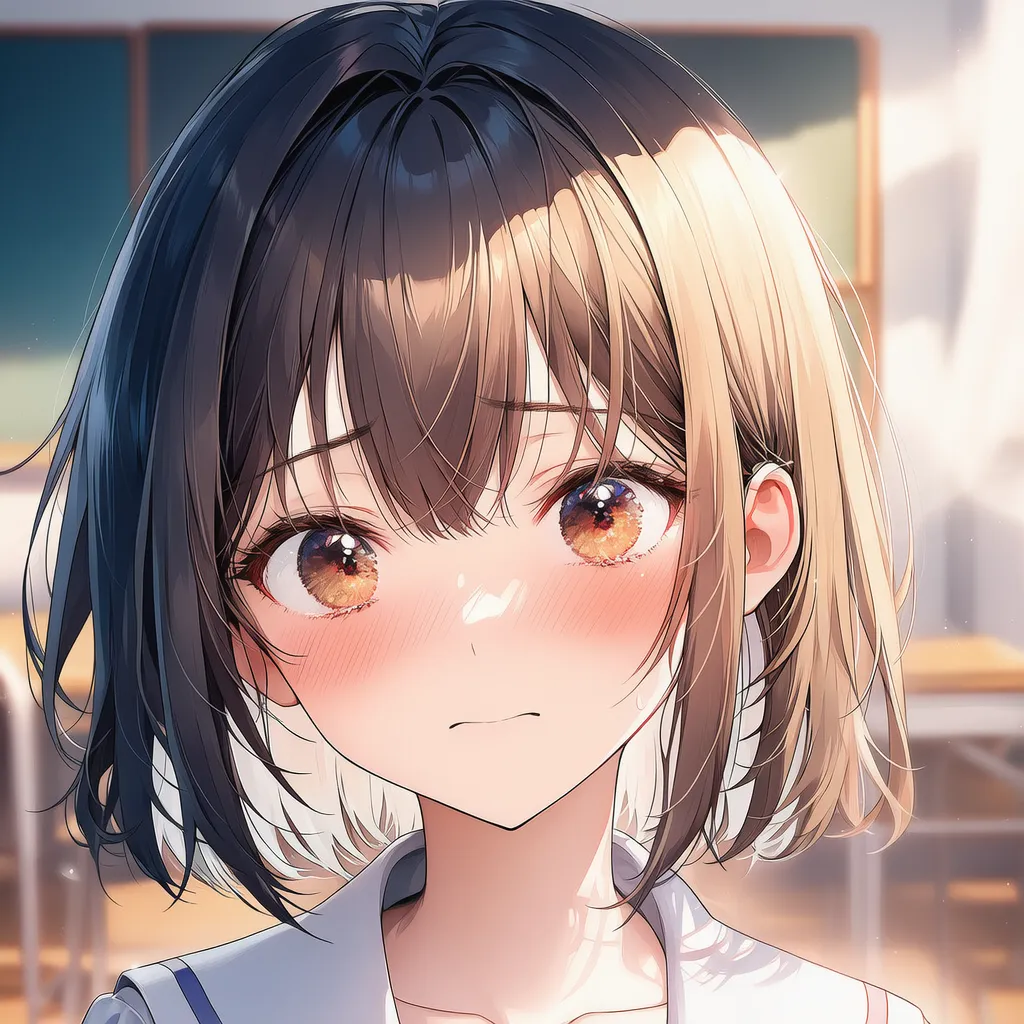 赤面する美少女AIイラスト｜プロンプト紹介