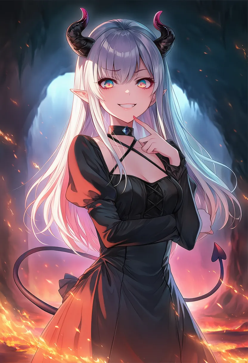 悪魔(美少女風)のAIイラスト|魔族プロンプト紹介