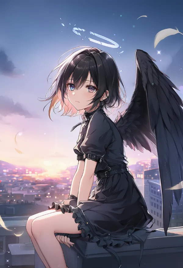 堕天使のAIイラスト|種族プロンプト紹介