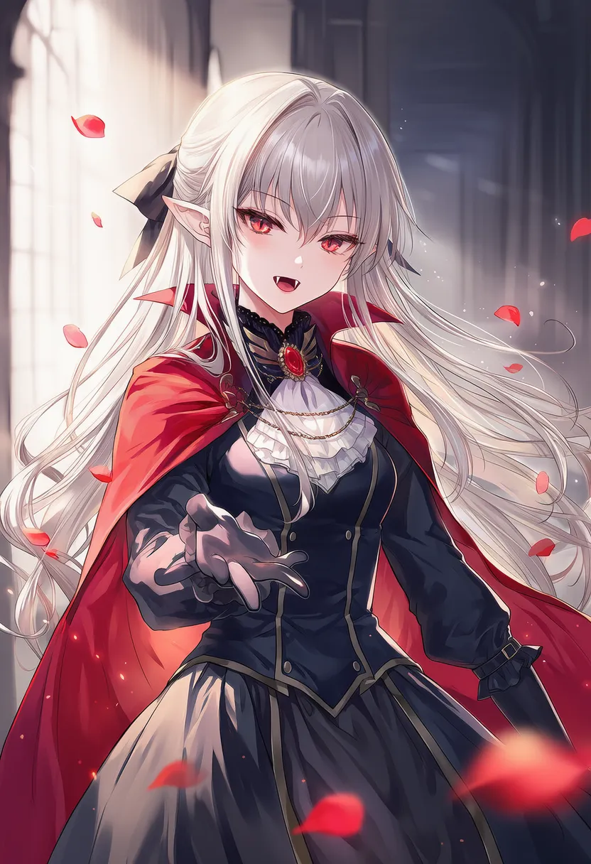 ヴァンパイアのAIイラスト|種族プロンプト紹介
