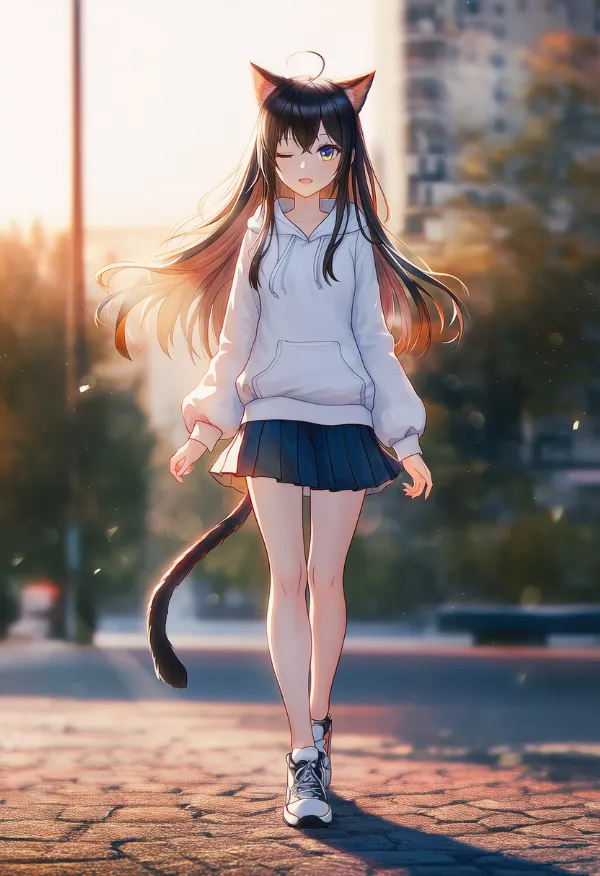 猫娘のAIイラスト|人外種族プロンプト紹介