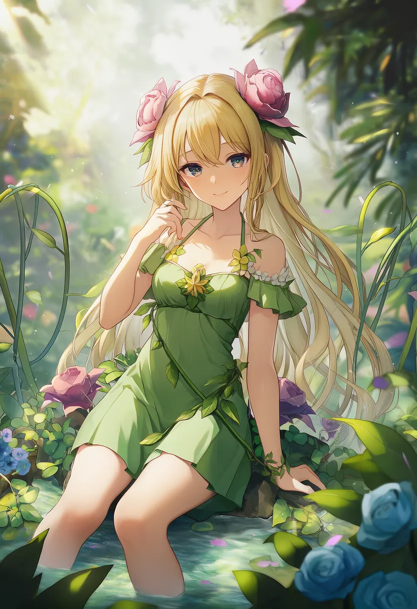 アルラウネのAIイラスト|人外種族プロンプト紹介