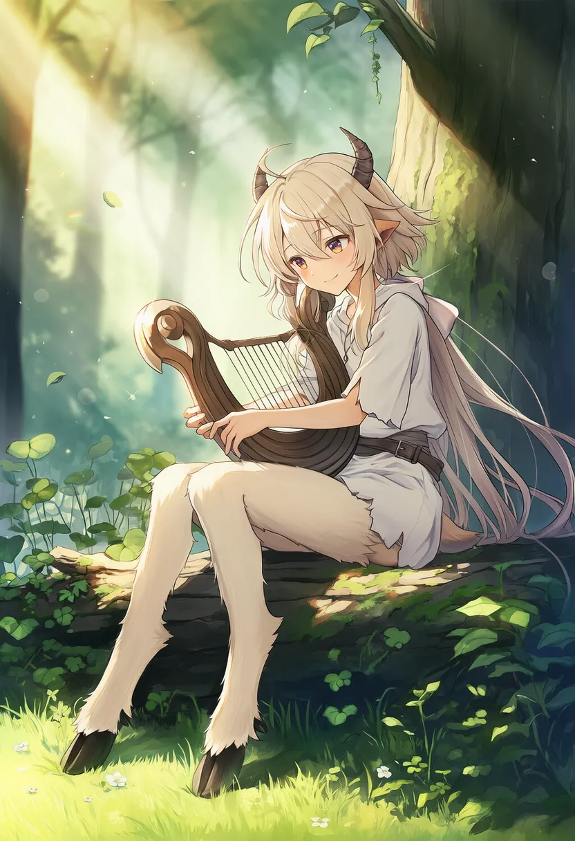 サテュロス/ファウンのAIイラスト|人外種族プロンプト紹介