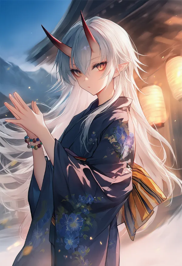鬼のAIイラスト|和妖怪種族プロンプト紹介