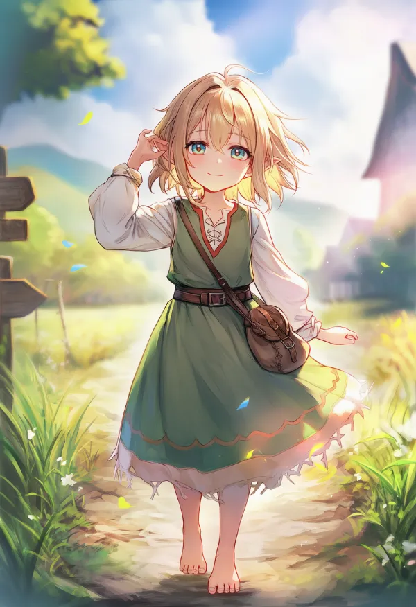 ハーフリングのAIイラスト|種族プロンプト紹介