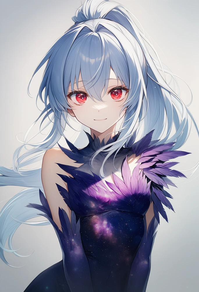 フェザー装飾を再現したAIイラスト|服装飾のプロンプト