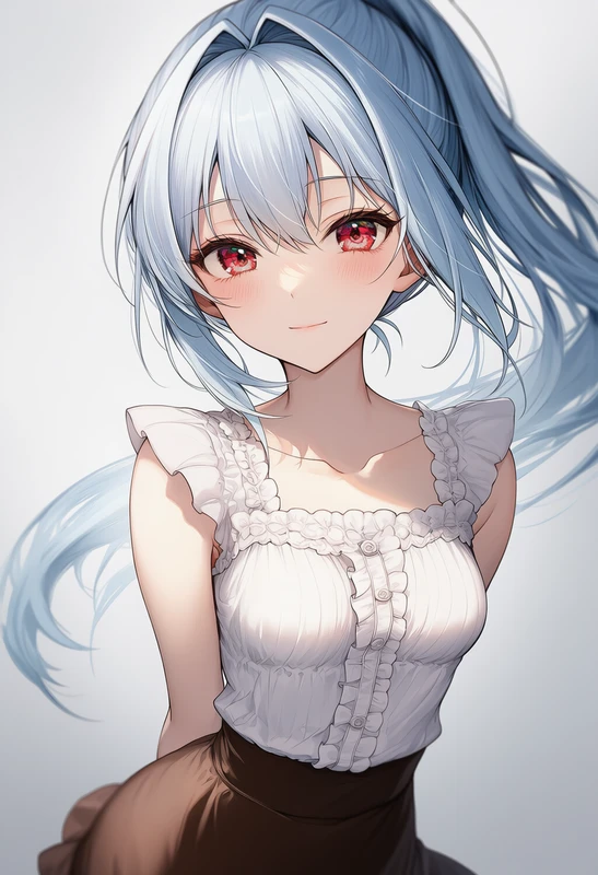ラッフル装飾を再現したAIイラスト|服装飾のプロンプト