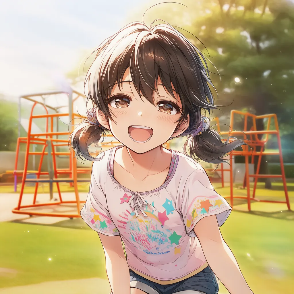 ジャングルジムのAIイラスト｜公園遊具プロンプト