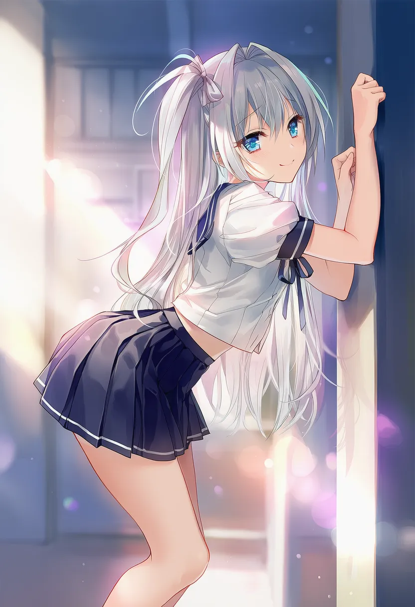 へっぴり腰を再現した美少女AIイラスト｜プロンプト紹介