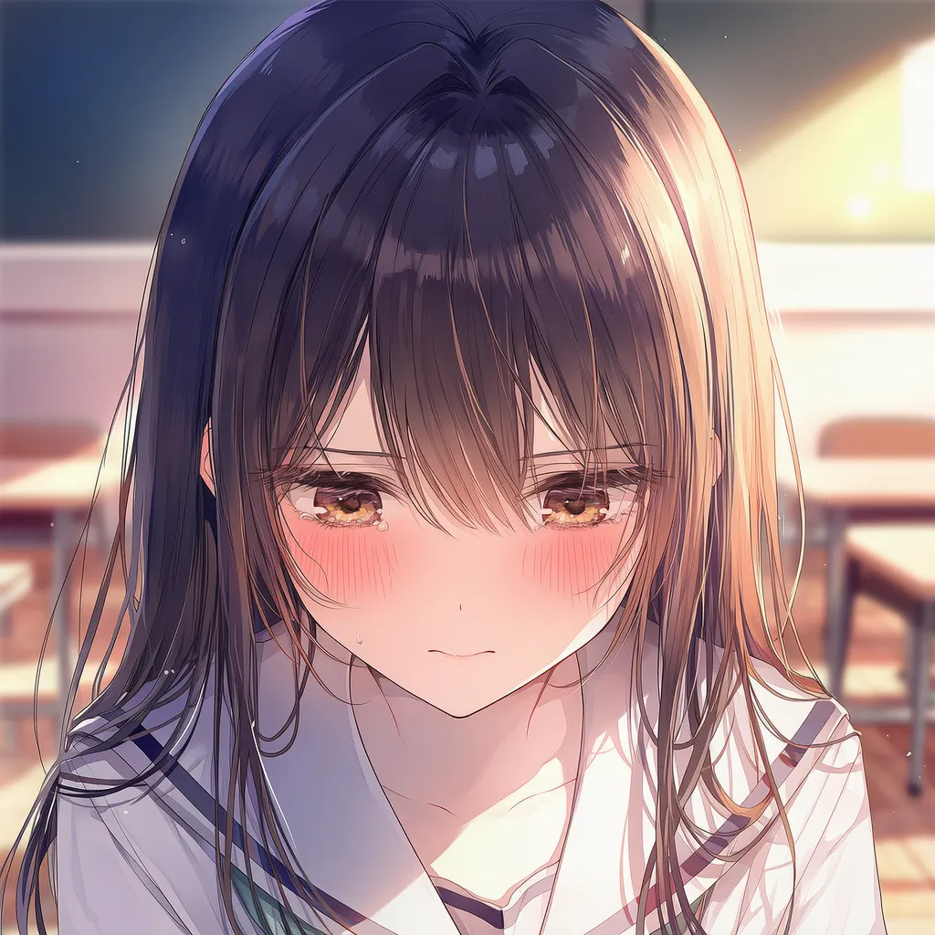 照れておずおず感を表現する美少女AIイラスト｜プロンプト紹介