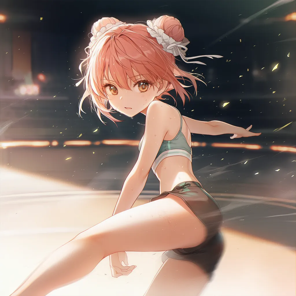 ローキックをする美少女AIイラスト｜プロンプト紹介