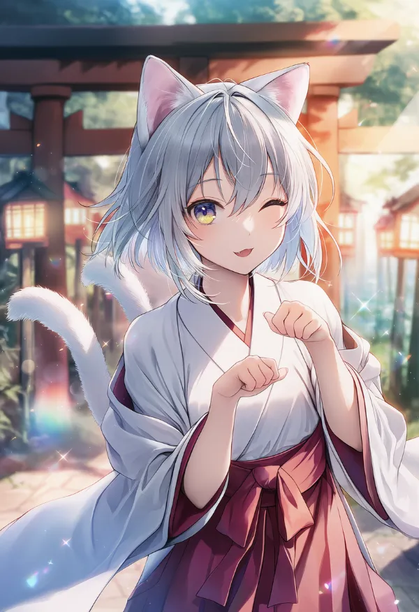 猫又のAIイラスト|和妖怪種族プロンプト紹介