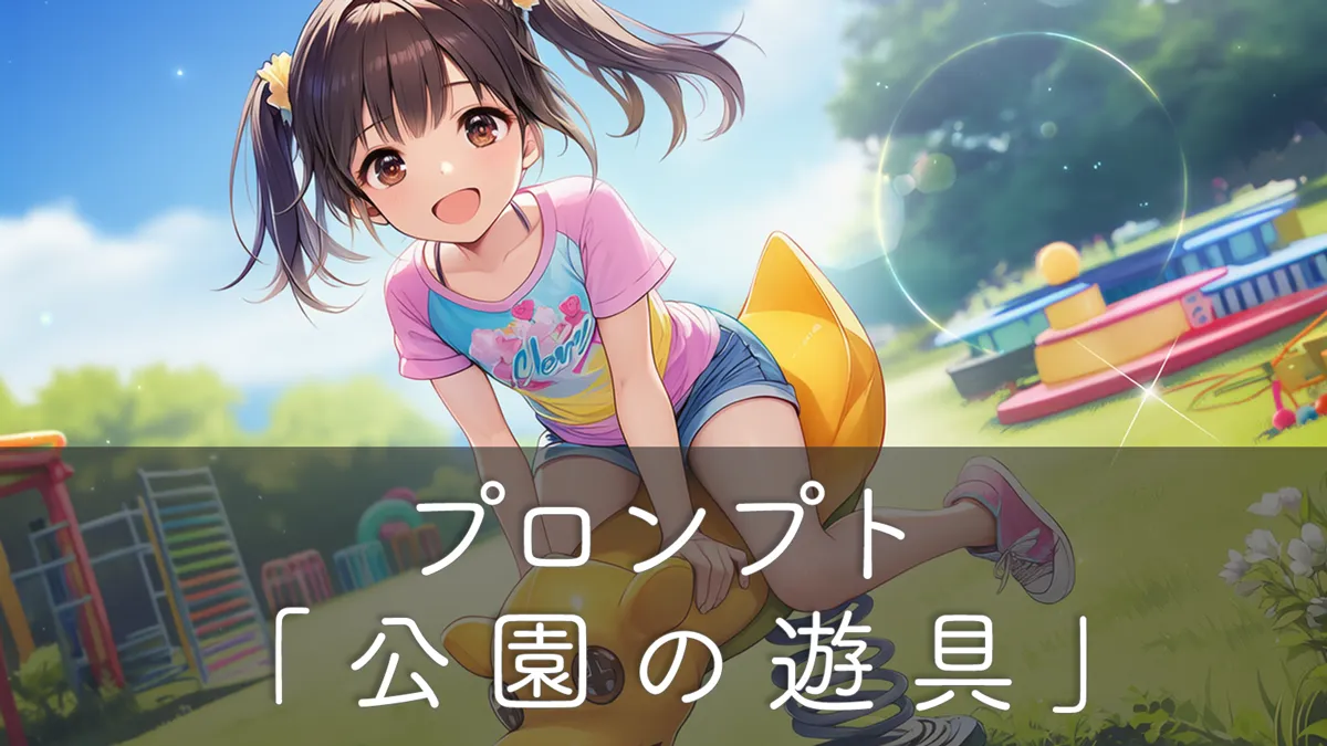 公園の遊具をAIイラストで再現するためのプロンプト集