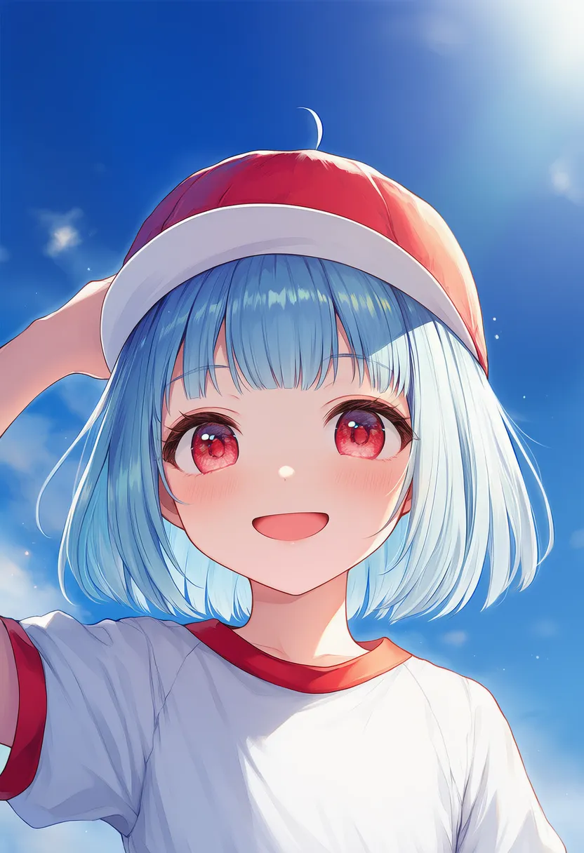 紅白帽子(子供向け服)のAIイラスト|プロンプト紹介