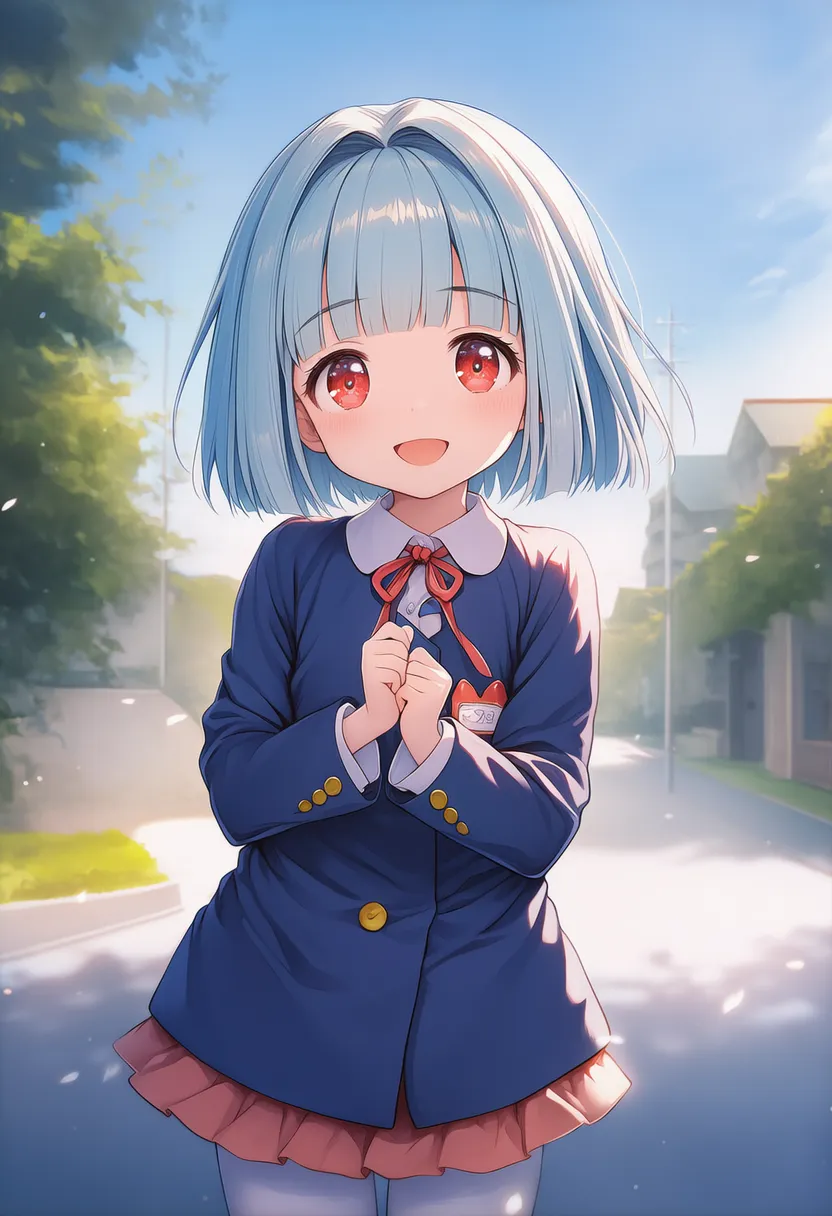 ブレザータイプの園児服のAIイラスト|プロンプト紹介