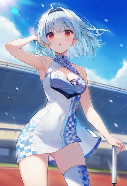 NovelAIで生成したレースクイーンのAIイラスト作例