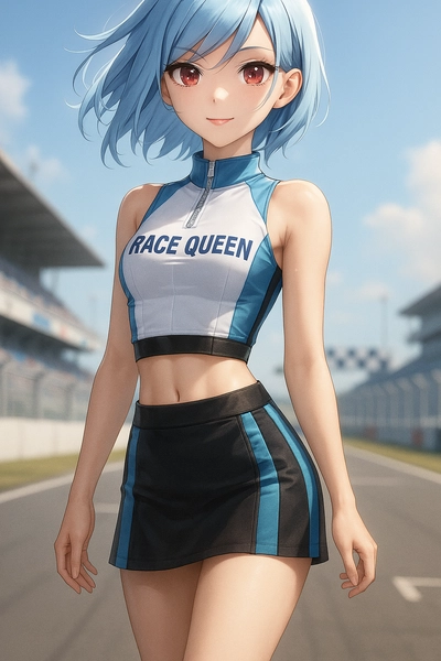 ChatGPTで生成したレースクイーンのAIイラスト作例