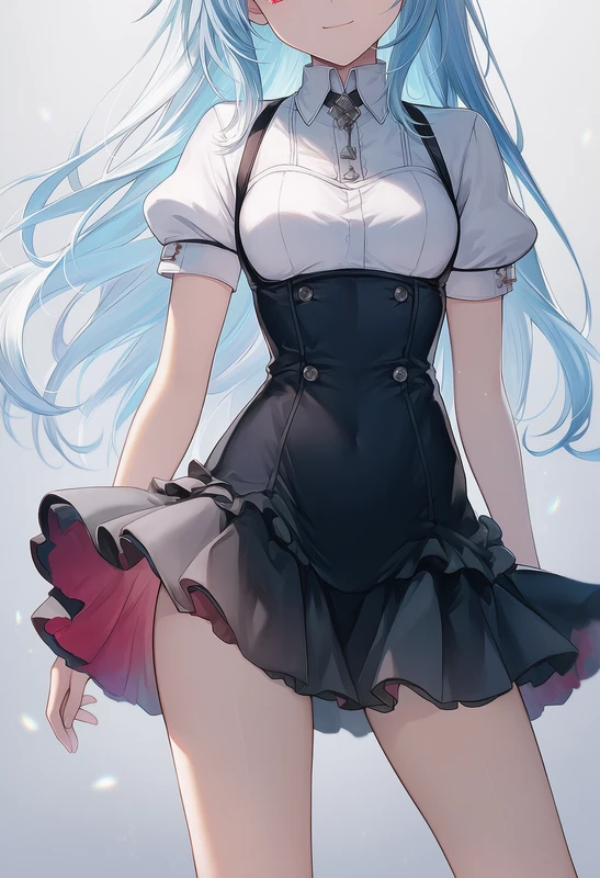 フラウンス装飾を再現したAIイラスト|服装飾のプロンプト