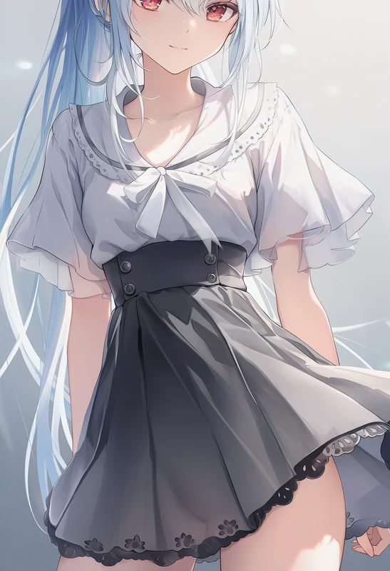 スカラップ縁を再現したAIイラスト|服装飾のプロンプト