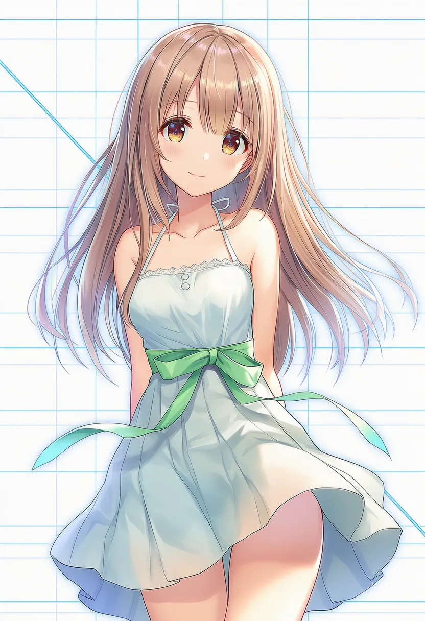 腰リボンのAIイラスト|プロンプト紹介