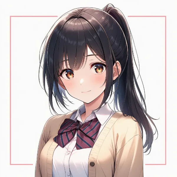 エンジストライプ(ネイビー)|制服リボンのプロンプト