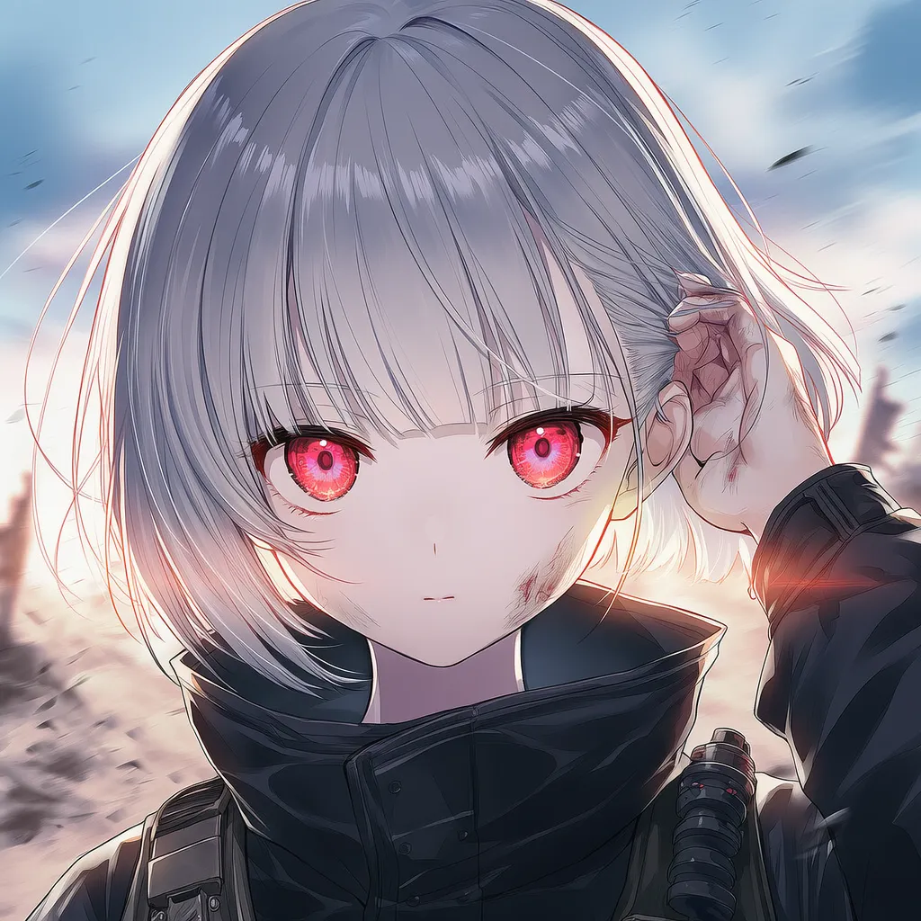 頬に傷(けが)のある美少女AIイラスト|プロンプト紹介