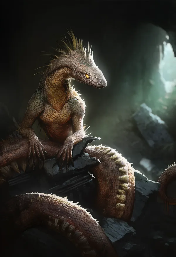 バジリスク|中世ファンタジー生物プロンプト