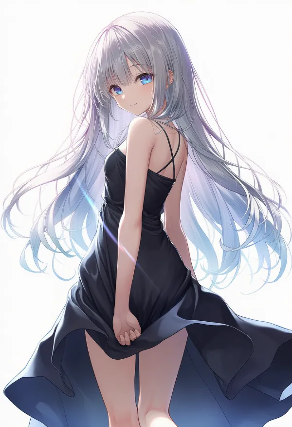 黒のドレスAIイラスト｜色指定プロンプト資料