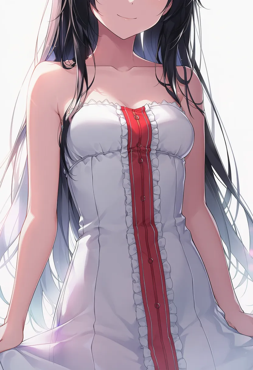 服の前中心線のAIイラスト|服のプロンプト紹介