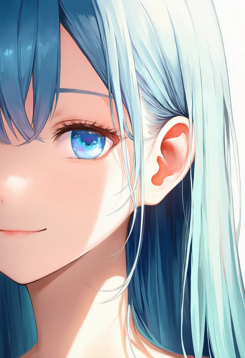 耳のアップのAIイラスト|プロンプト紹介