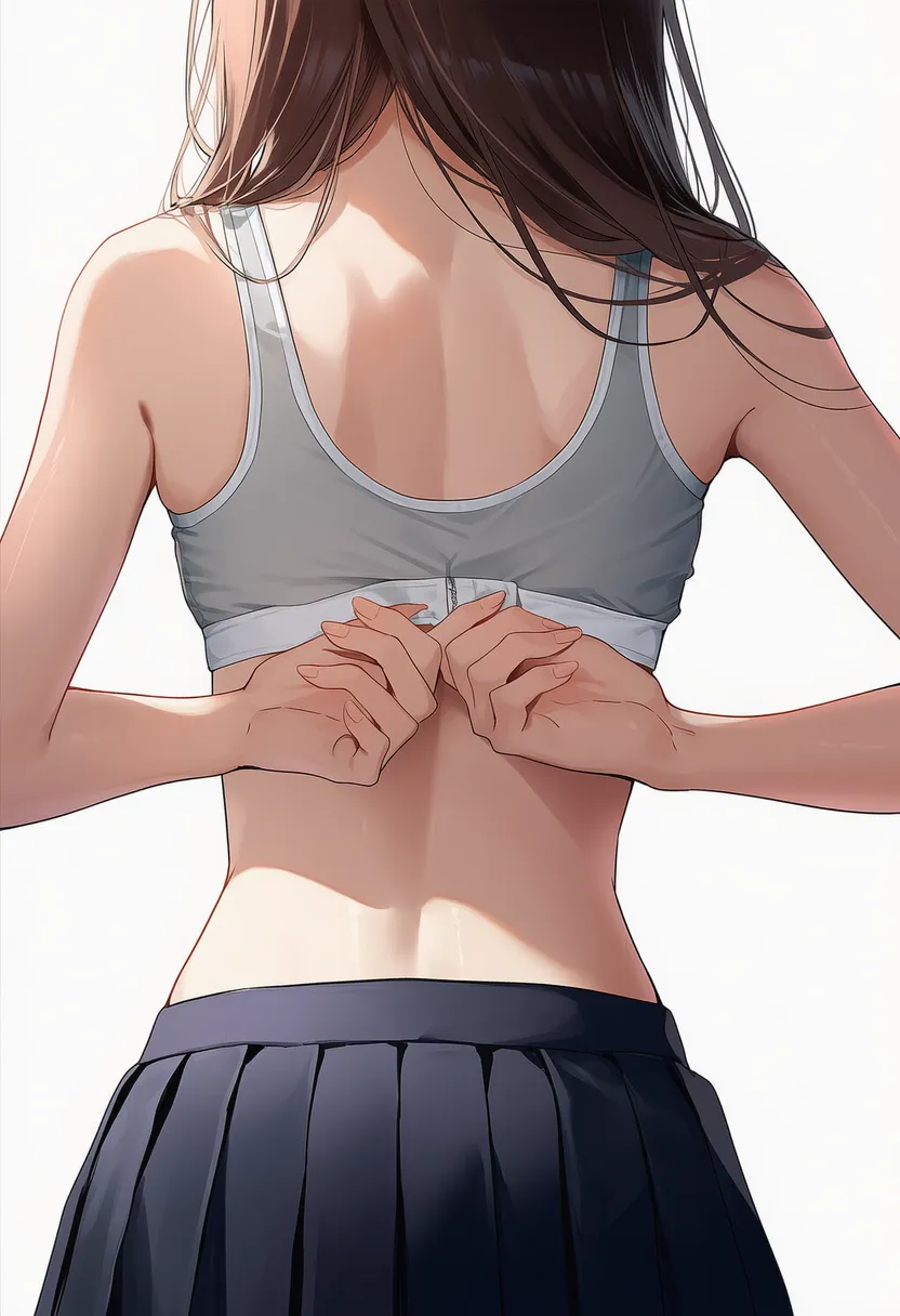 背中・腰回りのアップのAIイラスト|構図プロンプト紹介