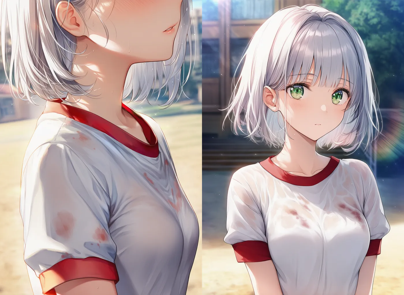 インクや飲み物のしみ汚れを再現したAIイラスト作例|プロンプト解説