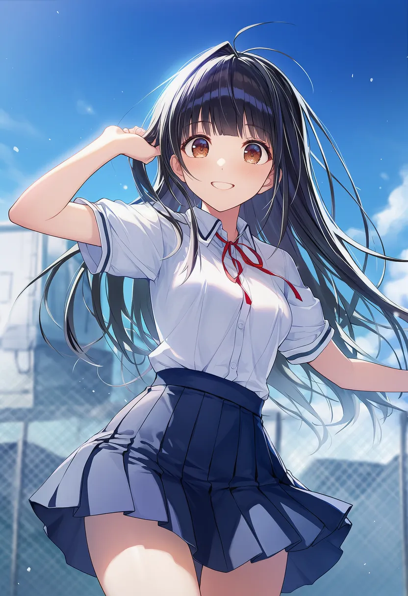 大げさな動きのポーズを再現したAIイラスト