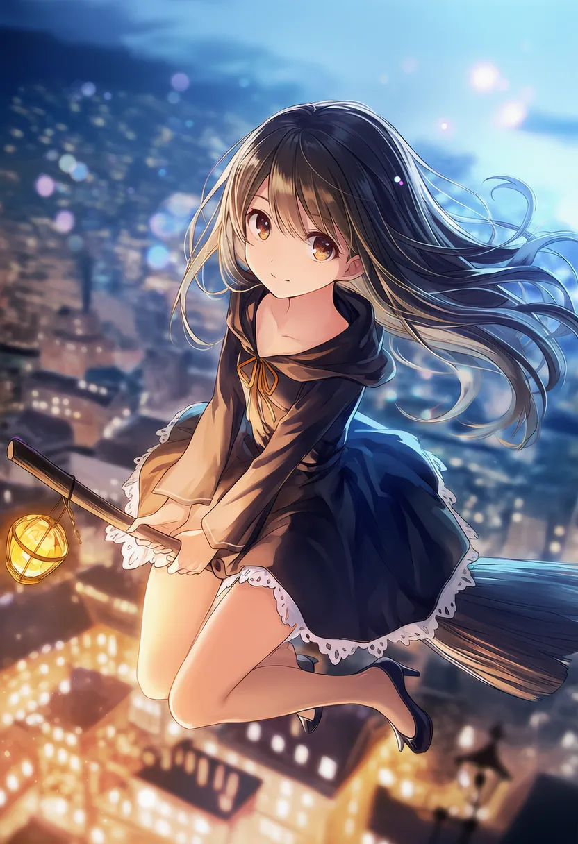 魔女のホウキ｜ハロウィンアイテムのプロンプト